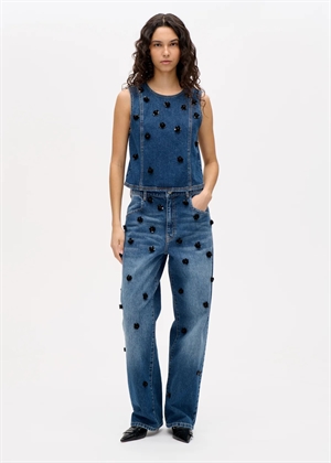 Narane jeans Denim Sequince Flower Baum Und Pferdgarten 